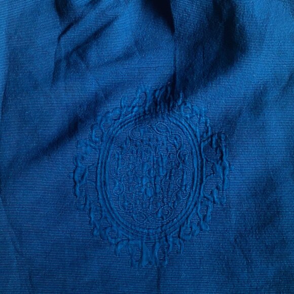 Peggy Jennings Vintage Corduroy Blue Pencil Skirt Sz 10 - Picture 11 of 13